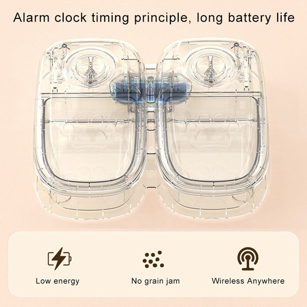 Smart Automatic Pet Feeder With Timer & Stainless Steel Bowl