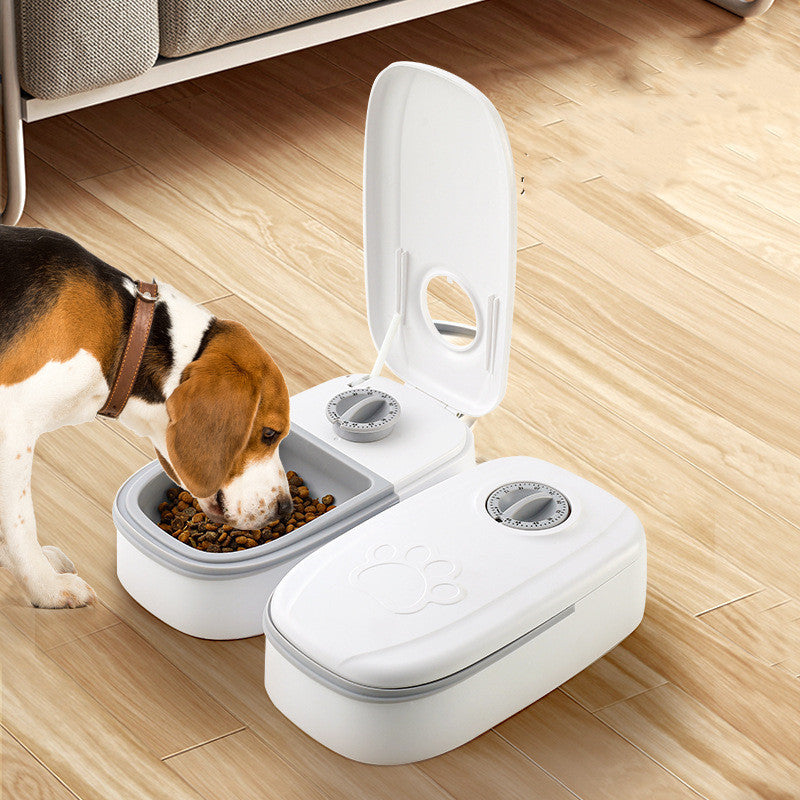 Smart Automatic Pet Feeder With Timer & Stainless Steel Bowl