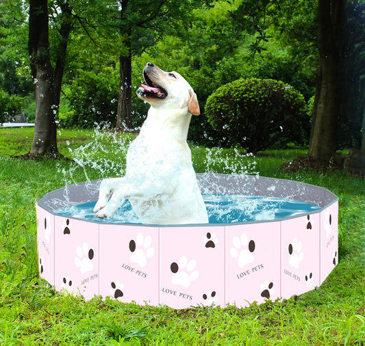 Portable Foldable Dog Swimming Pool & Bath Tub