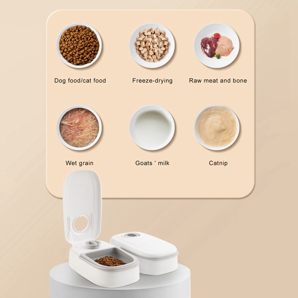 Smart Automatic  Pet Feeder With Timer & Stainless Steel Bowl
