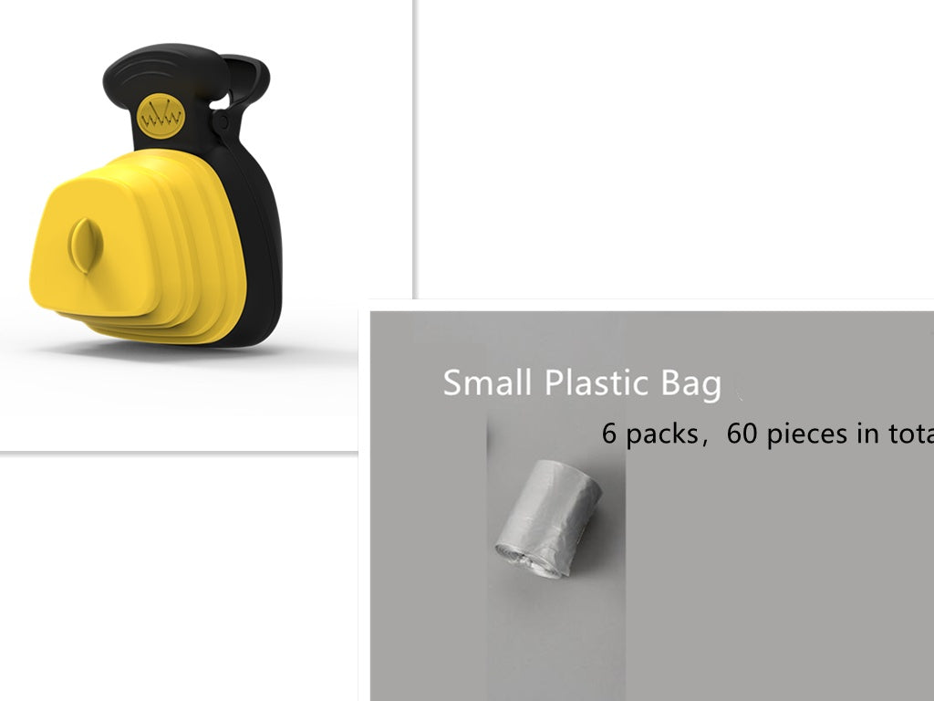 Pet Dog Poop Bag Dispenser Travel Foldable Poop Spoon-bestbarkbargainsg.com