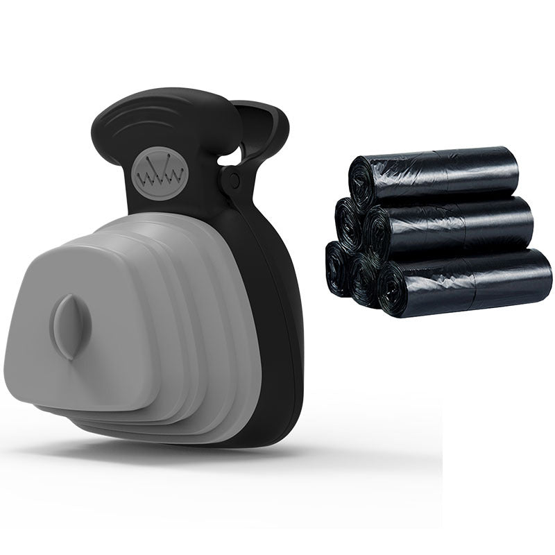 Pet Dog Poop Bag Dispenser Travel Foldable Poop Spoon-bestbarkbargainsg.com