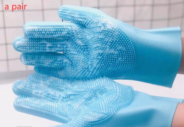 Silicone Pet Grooming Massage  Gloves Brush