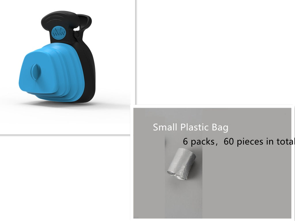 Pet Dog Poop Bag Dispenser Travel Foldable Poop Spoon-bestbarkbargainsg.com