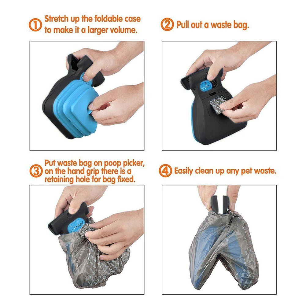 Pet Travel Foldable Pooper Scooper Dog Pooper Scooper For Large Dog-Portable Sanitary Dog Waste-Heavy Duty Dog Waste Cleaner-bestbarkbargainsg.com