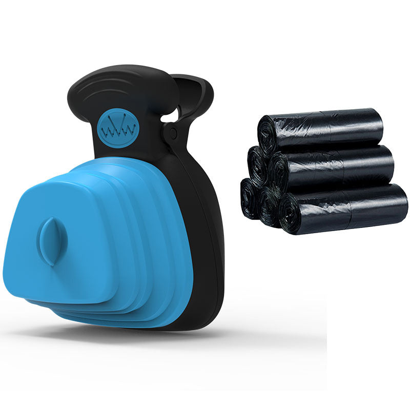 Pet Dog Poop Bag Dispenser Travel Foldable Poop Spoon-bestbarkbargainsg.com